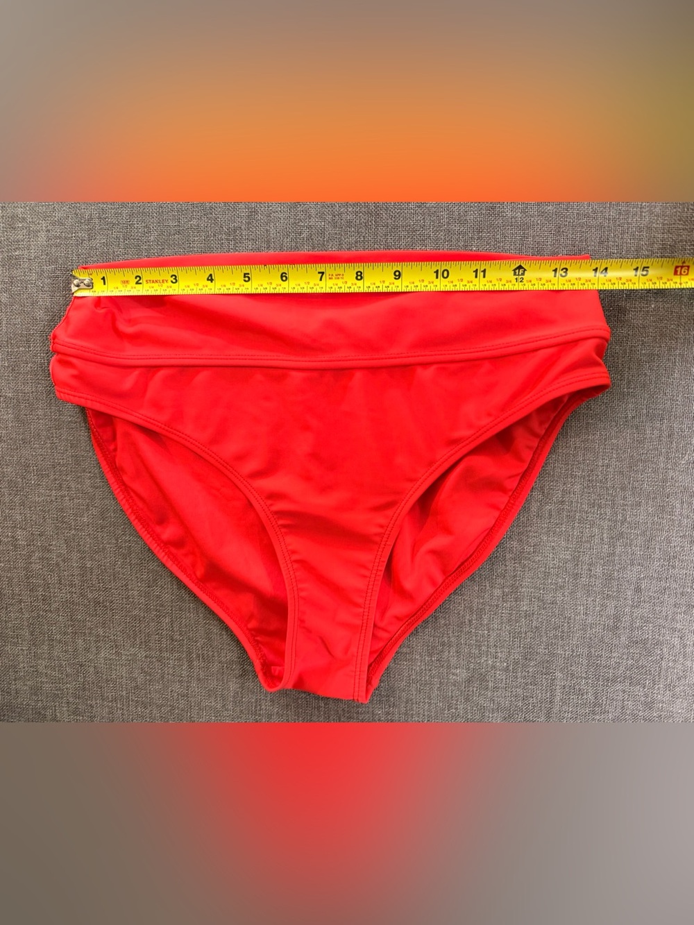 High-Waist Bikini Bottoms — Red and Brown set of 2 High Rise - Picture 4 of 11
